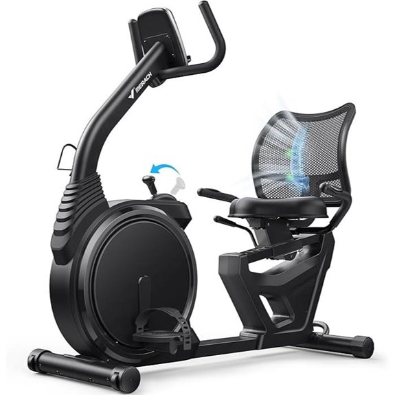MERACH Recumbent Exercise Bike with Bluetooth & App