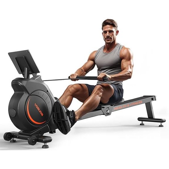 YOSUDA Magnetic Water Rower Machine with Bluetooth