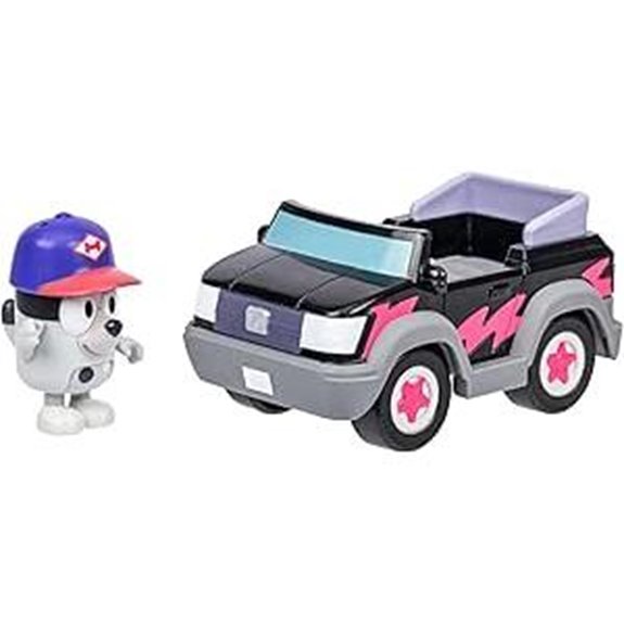 Bluey Pizza Toy Vehicle with Muffin Figurine