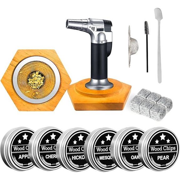 Bourbon Whiskey Gift Set with Cocktail Smoker Kit