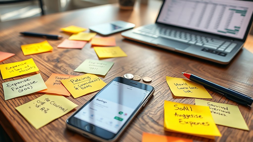 break down and track expenses