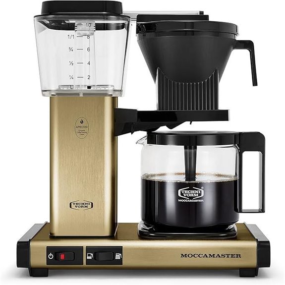 Technivorm Moccamaster 10-Cup Coffee Maker Brushed Brass