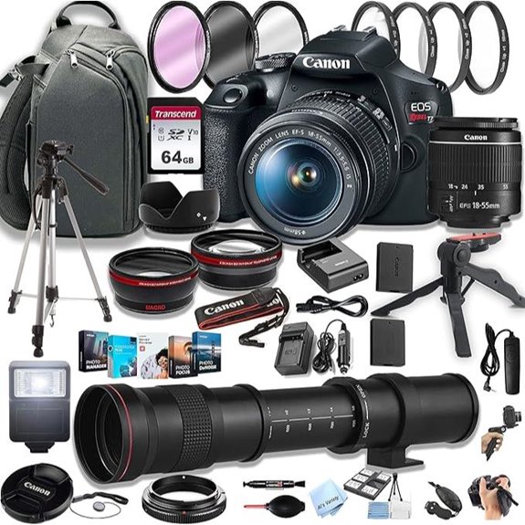 Canon EOS Rebel T7 DSLR Camera Bundle
