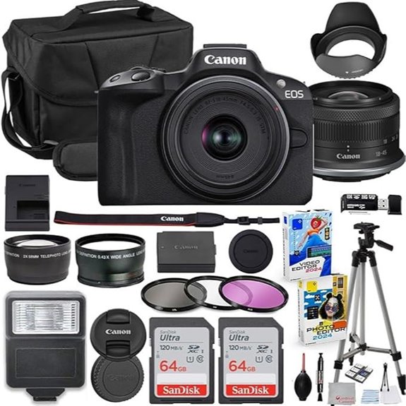 Canon EOS R50 Mirrorless Camera Bundle with Accessories