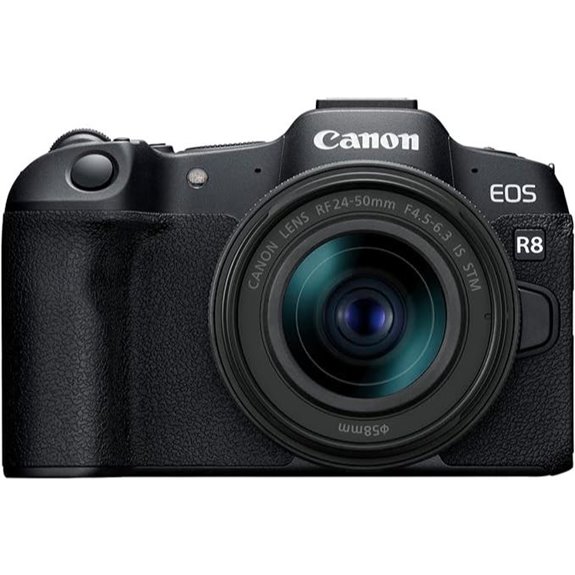 Canon EOS R8 Mirrorless Camera with RF 24-50mm f/4.5-6.3 is STM Lens