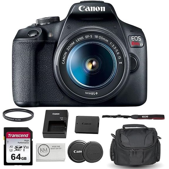 Canon EOS Rebel T7 DSLR Camera Bundle (5 Items)