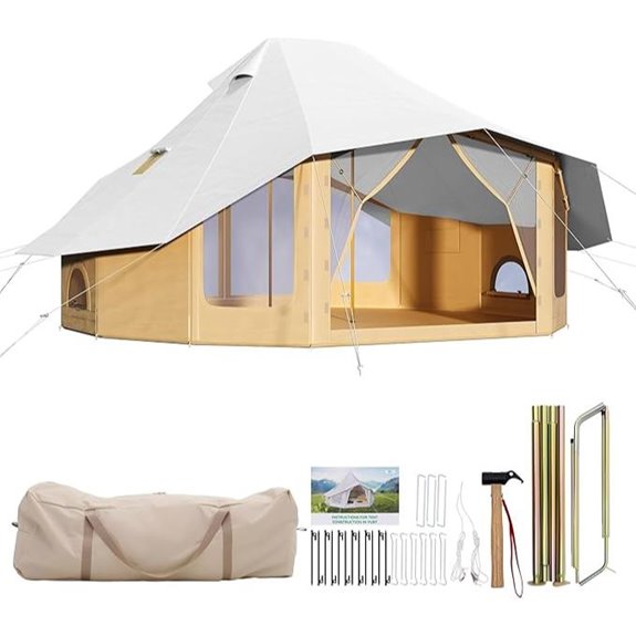 Specraft Canvas Bell Yurt Tent for Camping