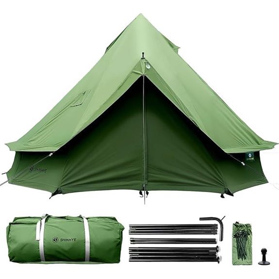 Canvas Bell Yurt Tent with Stove Jack