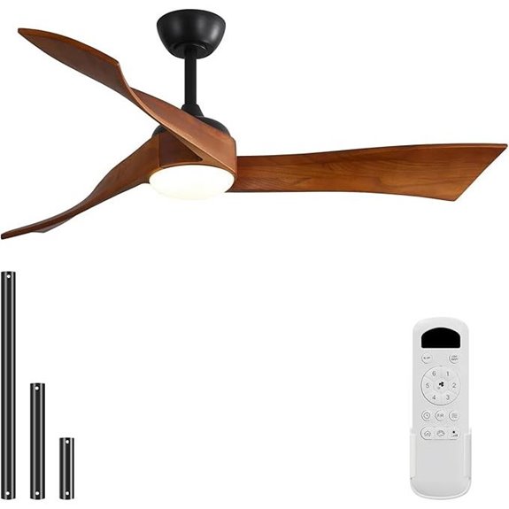 Sofucor 52 Ceiling Fan with Light and Remote