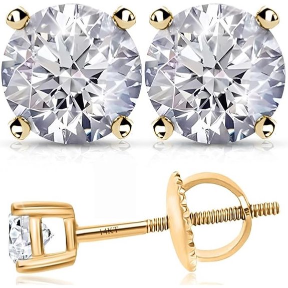 IGI Certified Lab Grown Diamond Stud Earrings for Women
