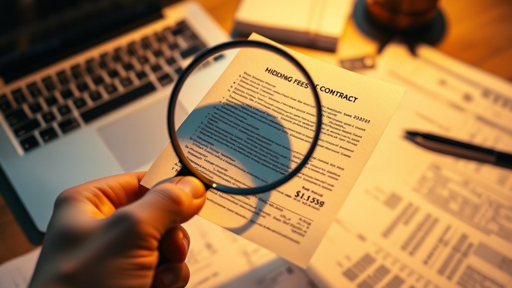 check bills for hidden fees