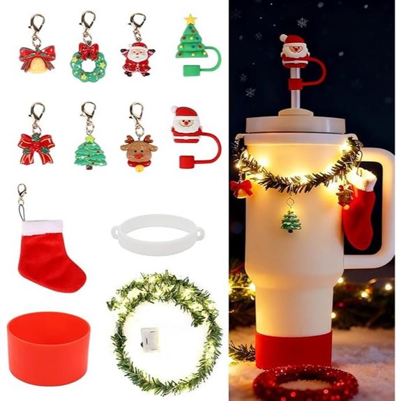 12-Piece Christmas Stanley Tumbler Accessories Set