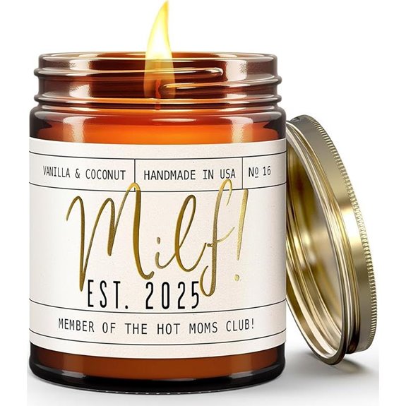 New Mom Candle with Coconut & Vanilla Oils