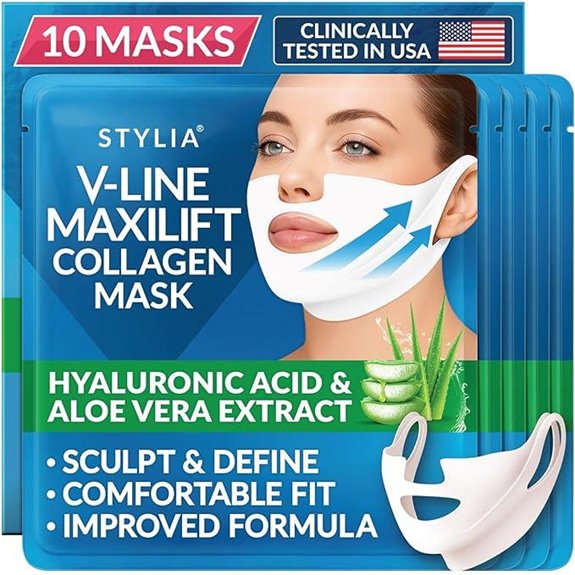 Stylia MaxiLift V-Line Collagen Face Mask (10 pcs)