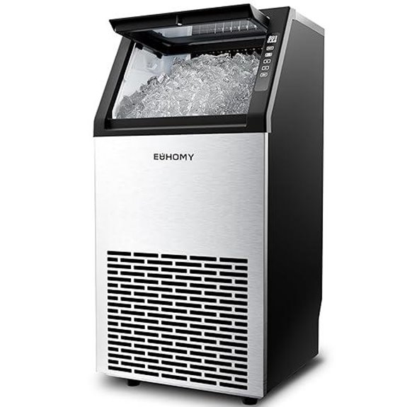 EUHOMY 100lb Commercial Ice Maker with Storage