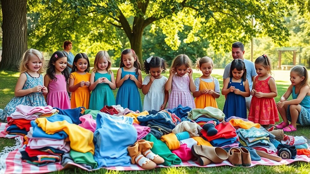 community bonding through clothing swaps