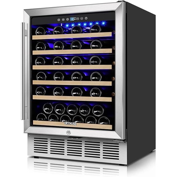 24-Inch 54-Bottle Wine Cooler Refrigerator
