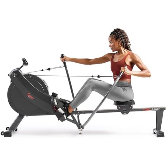 Sunny Health & Fitness Compact Rowing Machine with Resistance
