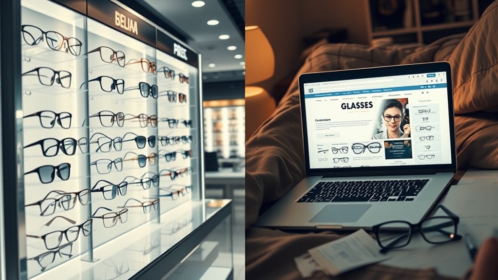 compare in store and online