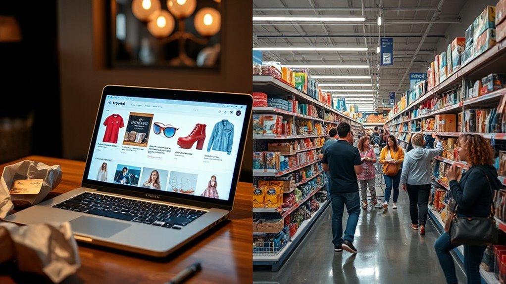 comparison of shopping experiences