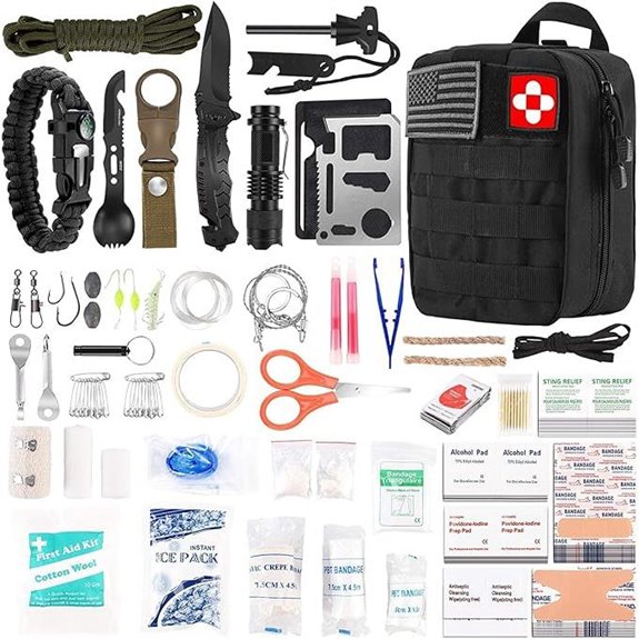 216-Piece Survival First Aid Kit for Emergencies