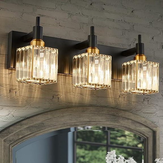 Modern Crystal Bathroom Vanity Light Fixture