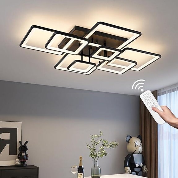 Modern LED Ceiling Light with Remote Control