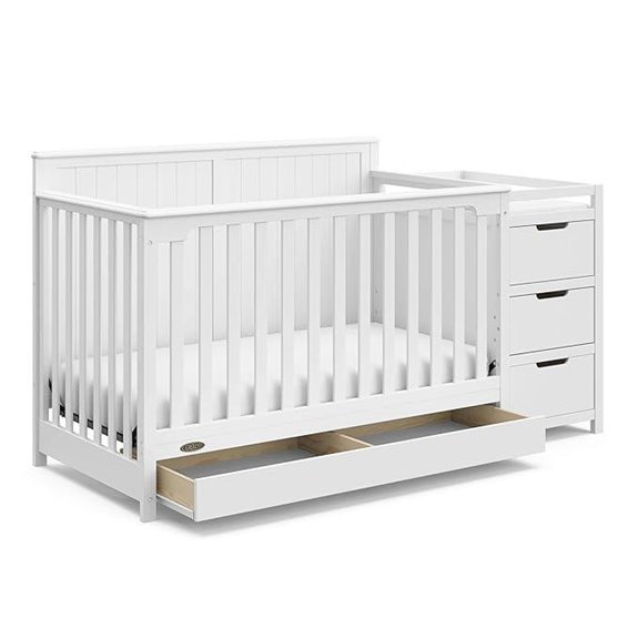 Graco Hadley 5-in-1 Convertible Crib & Changer