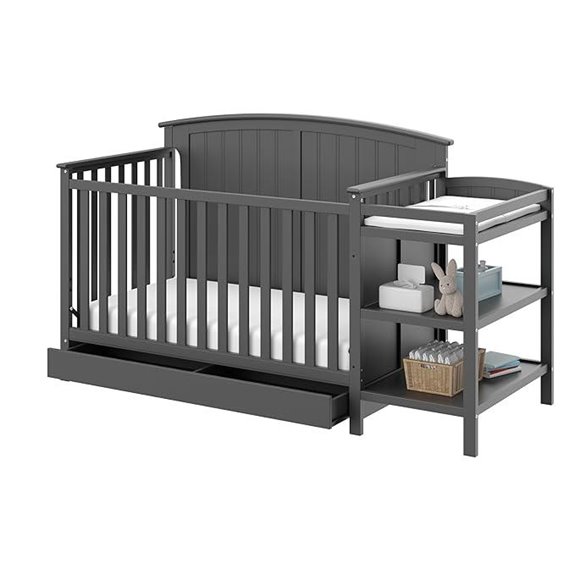 Storkcraft Steveston 5-in-1 Convertible Crib & Changer