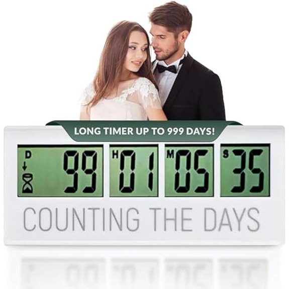 Counting the Days Countdown Clock Up to 999 Days