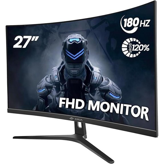 CRUA 27 Curved Gaming Monitor 144Hz/180Hz