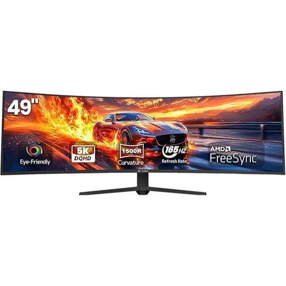 CRUA 49 Curved Gaming Monitor with HDMI & FreeSync