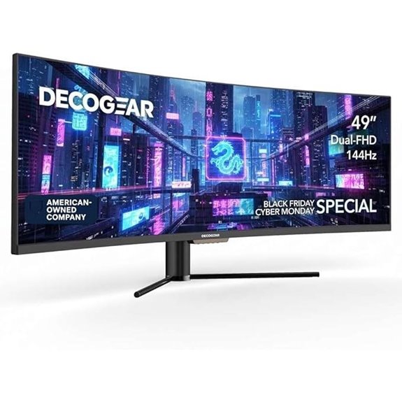 Deco Gear 49” Curved Ultrawide Monitor with KVM