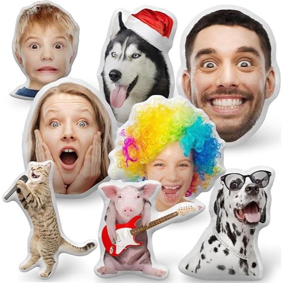 Personalized Pet Face Pillow with Elephant Shape