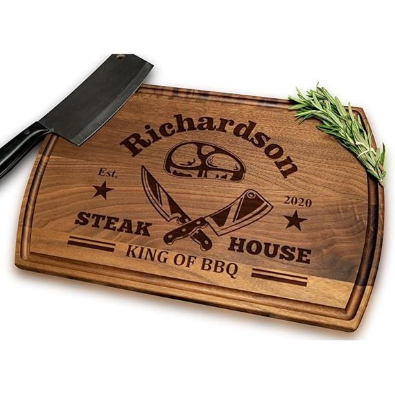 Personalized Christmas Grilling Board for Men and Dad
