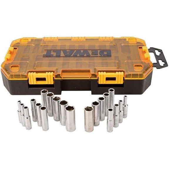 DEWALT DWMT73811 Tool Kit 1/4'' Drive Deep Socket Set 20 Piece