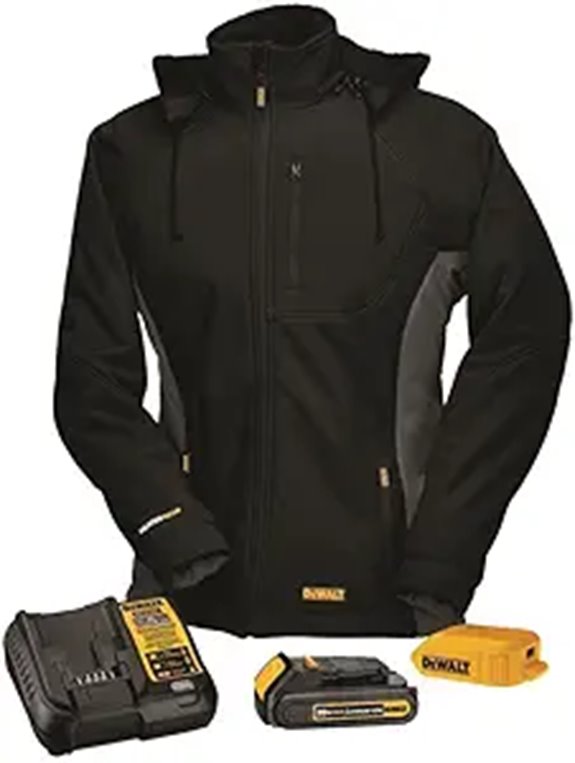 DEWALT DCHJ066C1-L 20V/12V MAX Women's Heated Jacket Kit Black Large