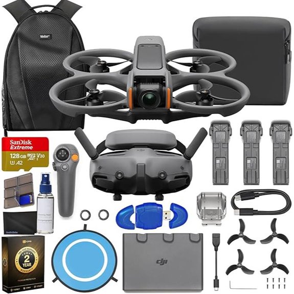 DJI Avata FPV Drone with 3 Batteries and Accessories