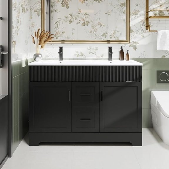 Eclife 48 Bathroom Vanity with Double Sink