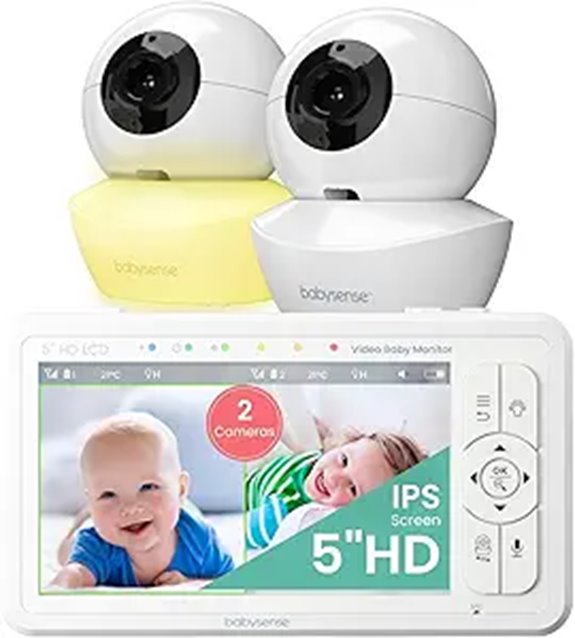 Babysense 5 HD Dual-Camera Baby Monitor