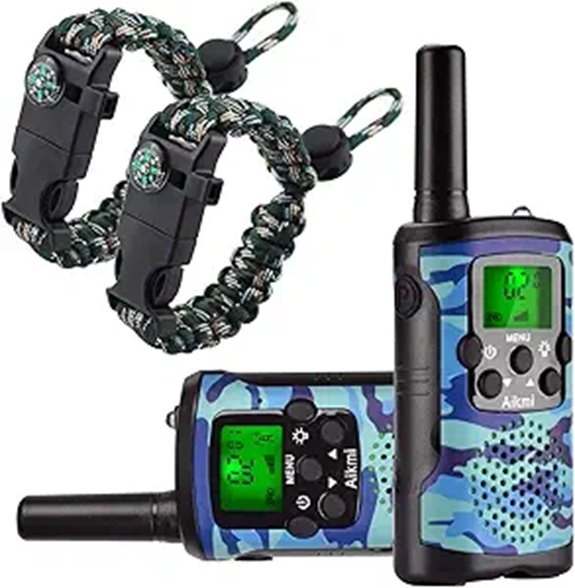 Kids Walkie Talkies 22 Channels Long Range Durable