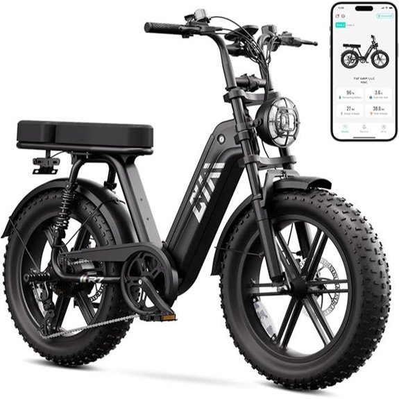 TST Electric Bike for Adults with Rear Seat
