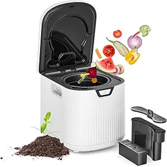 Electric Kitchen Composter with Auto-Clean and Odor Control