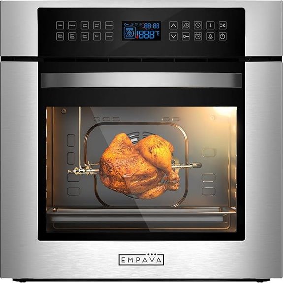 Empava 24-Inch Electric Wall Oven with Rotisserie