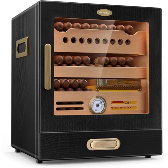 Cool Knight Cigar Humidor Cabinet with Accessories