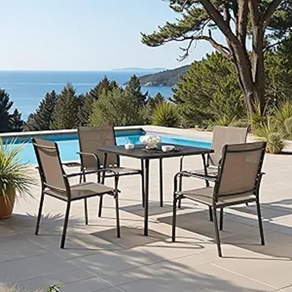 LAUSAINT HOME 5-Piece Outdoor Dining Set