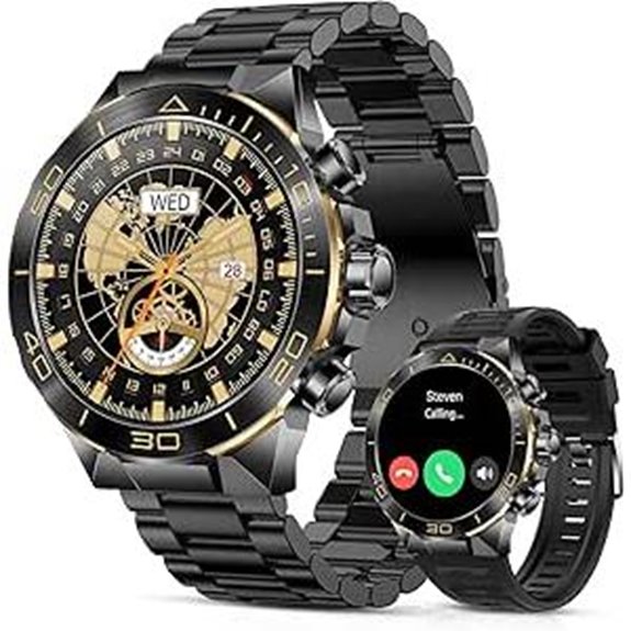 Luxury Men's Smartwatch with Heart Rate and Blood Oxygen