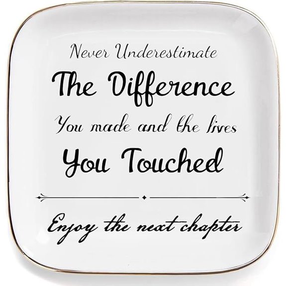 Retirement Gift for Women - Jewelry Trinket Dish