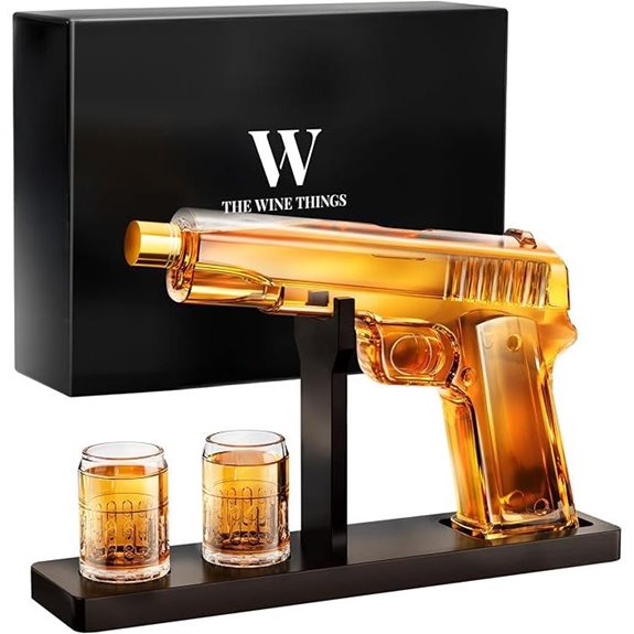 Whiskey Decanter Set with Glasses – Gifts for Men