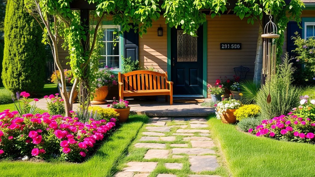 enhance curb appeal outdoors